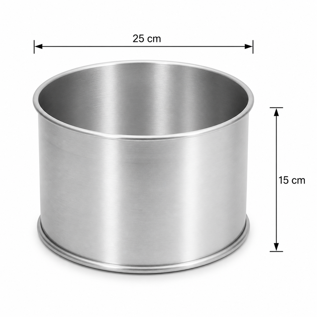 Extra Deep Round Aluminium Cake Tin – Fixed Base