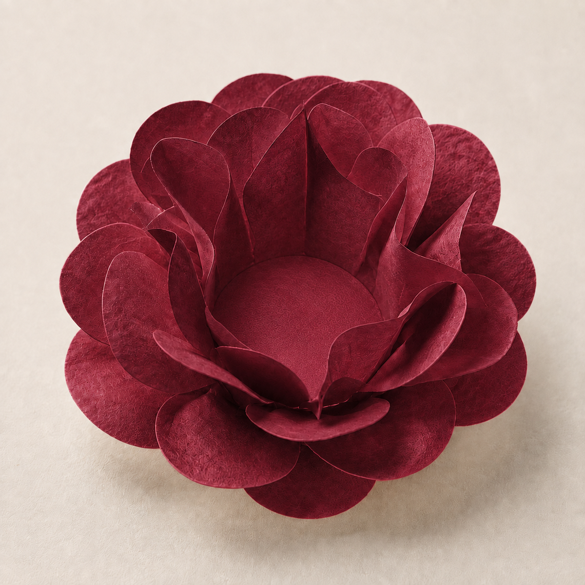 [color] Marsala empty luxury flower sweet wrapper