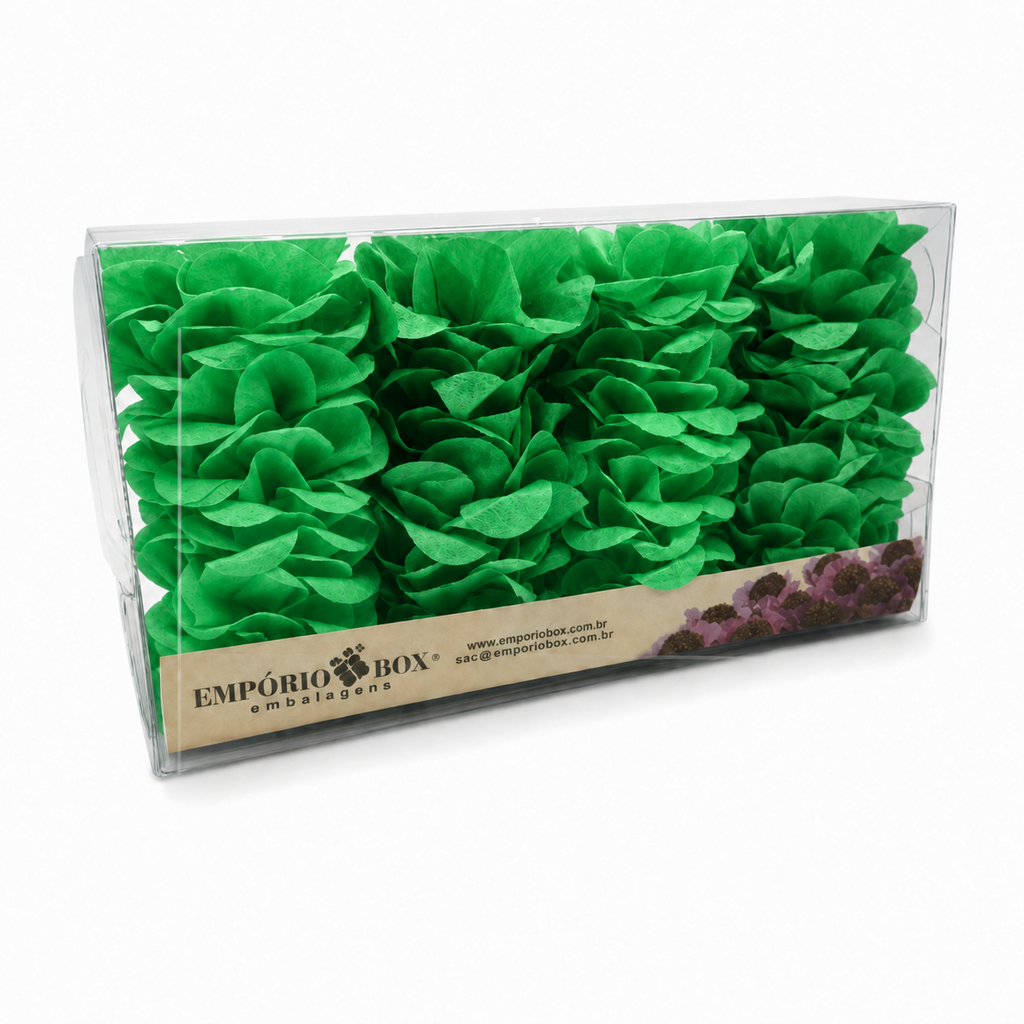 [color] Green luxury flower sweet wrappers packaging