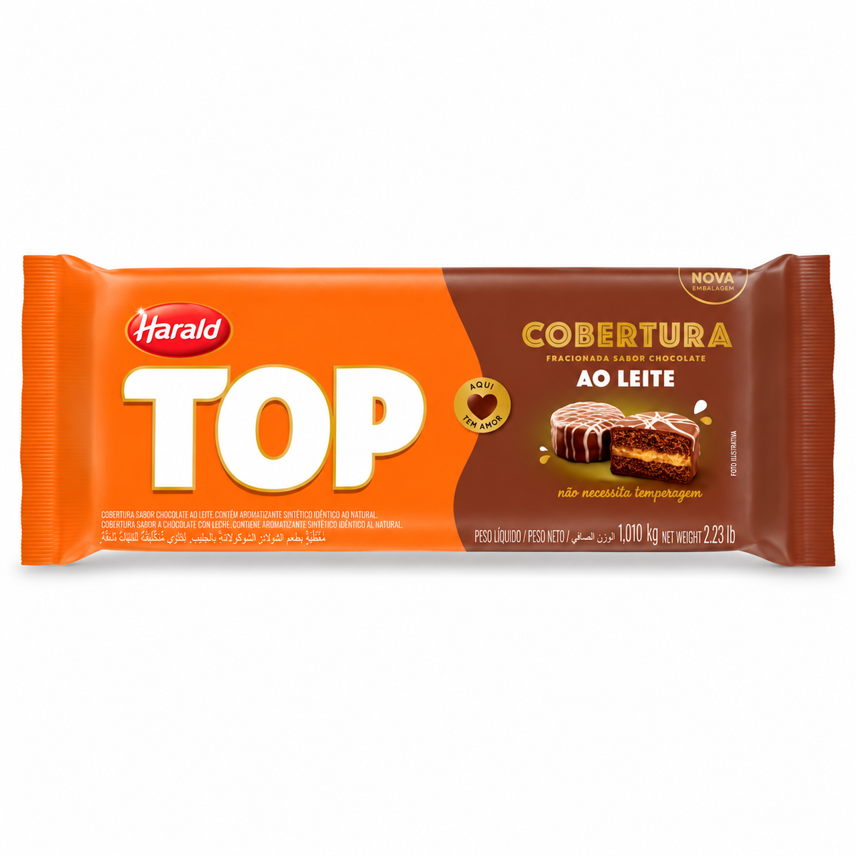 Harald TOP Milk Chocolate Flavoured Compound Coating Bar – 1.01kg