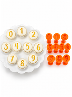 Elegant Glow Number Sweet Stamps 0–9 – 10 Piece Set