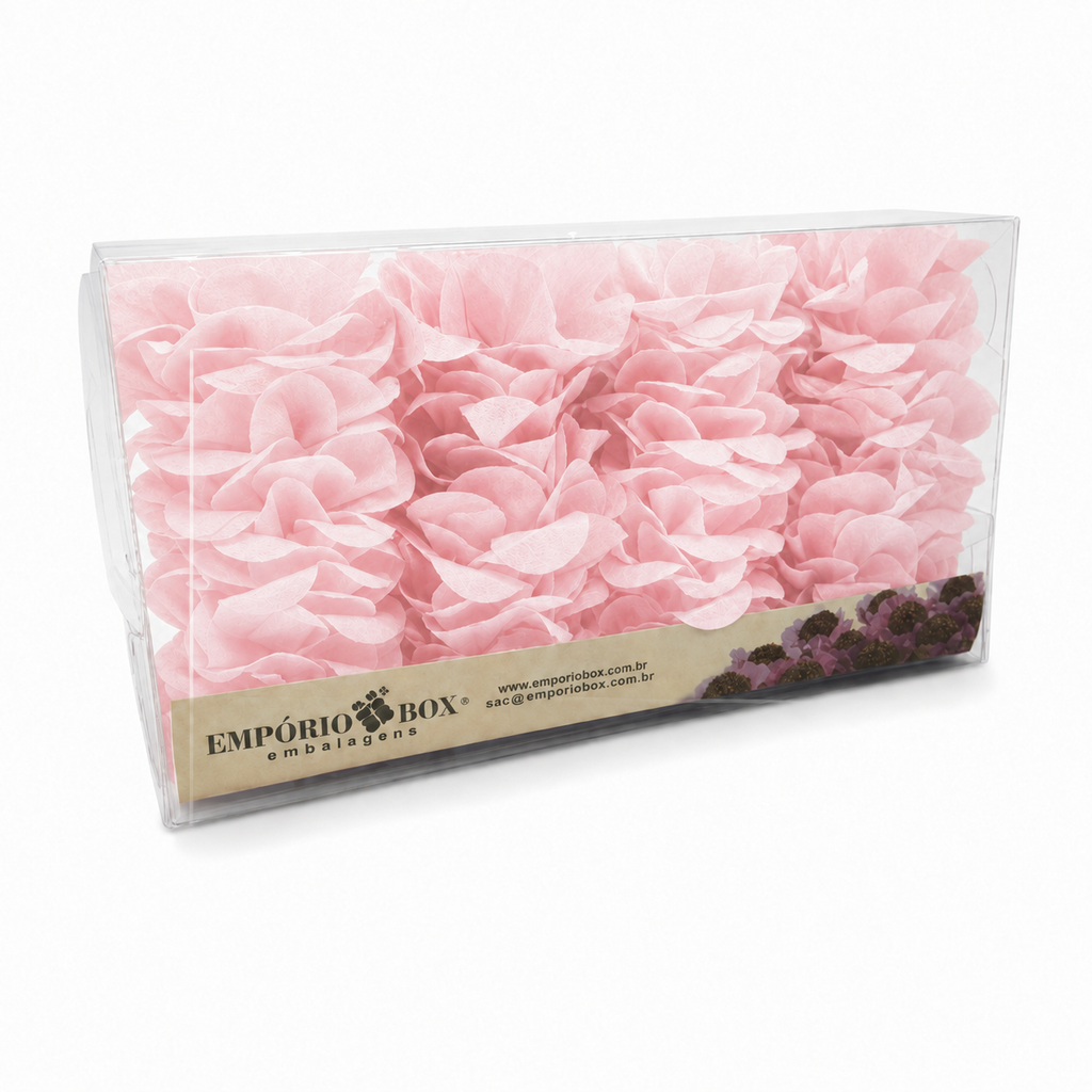 [color] Light Pink luxury flower sweet wrappers packaging
