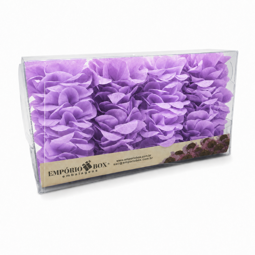 [color] Lilac luxury flower sweet wrappers packaging