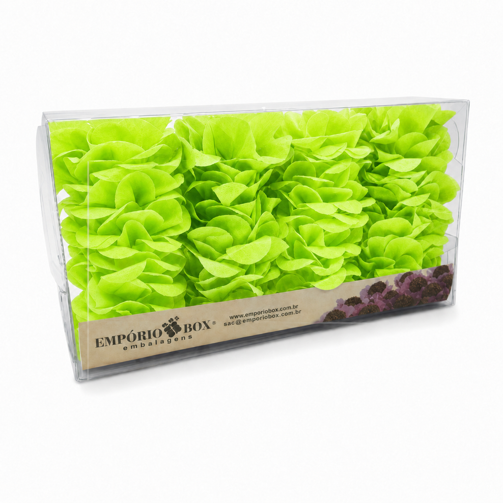 [color] Lime Green luxury flower sweet wrappers packaging