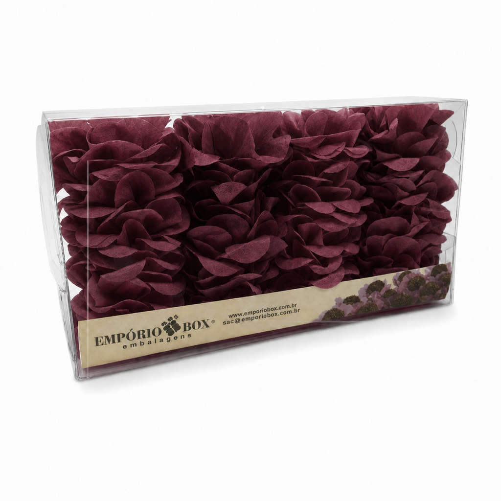 [color] Marsala luxury flower sweet wrappers packaging