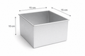 Professional Deep Square Aluminium Cake Tin – 10 cm