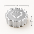 Decorative Round Recessed Heart Cake Tin