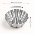 Mini Fluted Ring Aluminium Dessert Tin – 11 cm