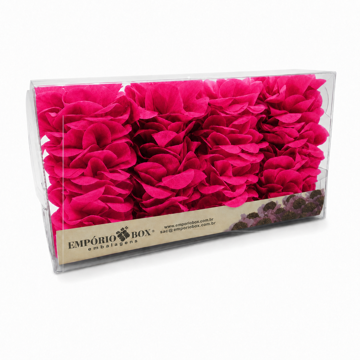 [color] Pink luxury flower sweet wrappers packaging